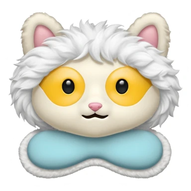 fluffy sleep mask sticker