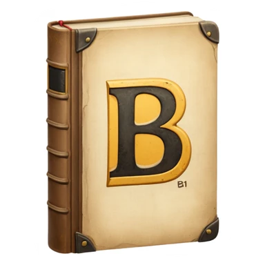 a book with "B1" on its cover sticker