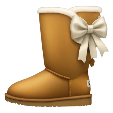 Ugg boots with a bow on the back sticker