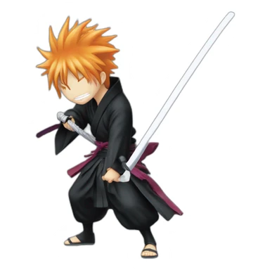 Kurosaki ichigo using bankai sticker