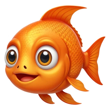 smiling cartoon fish sticker