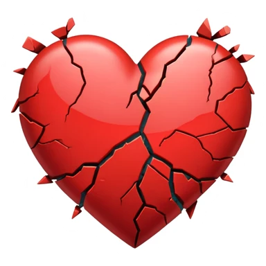 Heart break sticker