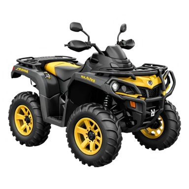 Atv color negro can-am Outlander 1000 xtp sticker