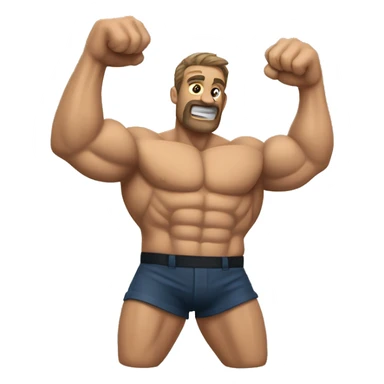 Biceps encore agrandis de 13 cm sticker