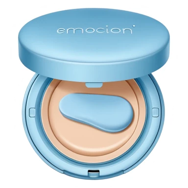 cushion foundation Pact in ligt blue color sticker