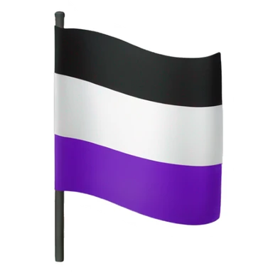 Asexual flag sticker