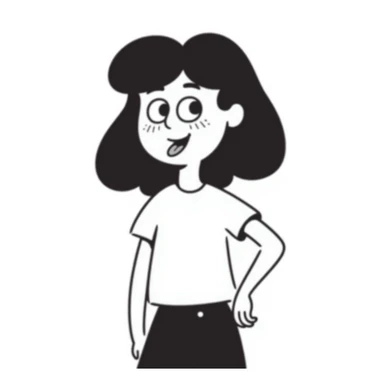 teen girl sticking out her tongue sticker