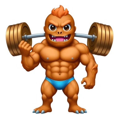 A monster that could destroy 1000 universe in 1 second and very buff full body sticker