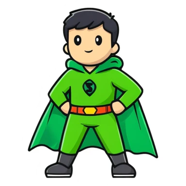 green sport cape sticker