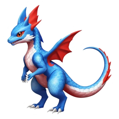Gabite-Veemon-Digimon-Latias-Peppercat-Pokémon-Flamedramon-fusion-animal-hybrid-creature, Full body  sticker