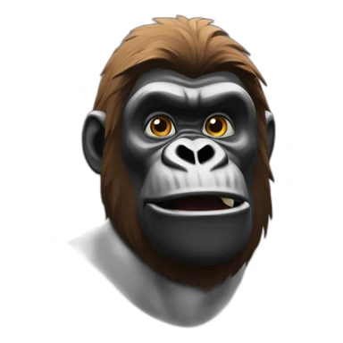 a gorilla wit fortnite skin style sticker