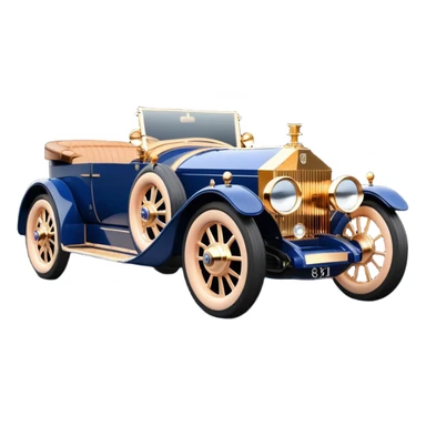 dark blue led lights C-3PO 1927 delicately inlaid rose gold wood barrel accents Scrooge McDuck Rolls Royce efficiently powered by futuristic electric motors and dynamos with wide racing wheels that are strong agile advanced suspension and steering sticker
