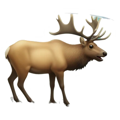 Elk in tank sticker