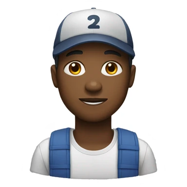 black people with a cap sticker