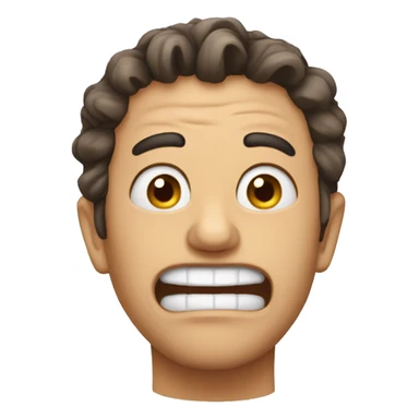 Mewing face emoji sigma sticker