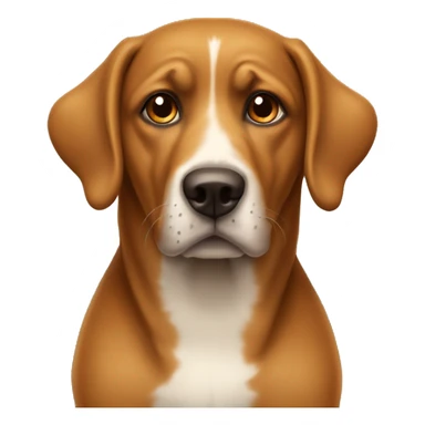 Heute dog with Brown war’s  sticker