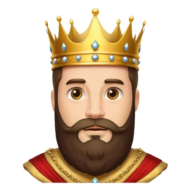 big bearded king sticker