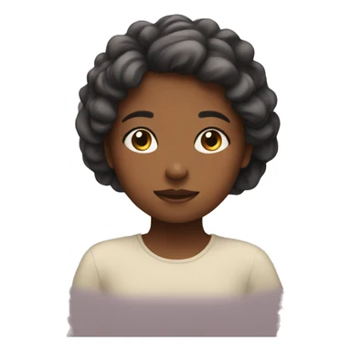 girl being mindful sticker