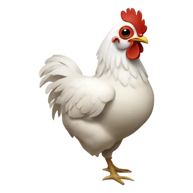 Chicken with a sake mask sticker