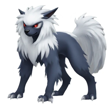 Cool Edgy Absol-Nargacuga-Zorua-Quilava, full body sticker