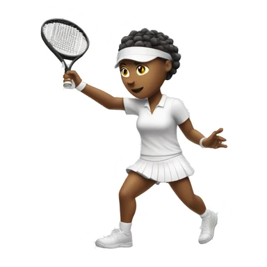 white Tennis player with a headband hitting a forehand  sticker