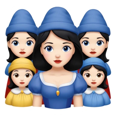 snow white seven dwarf sticker