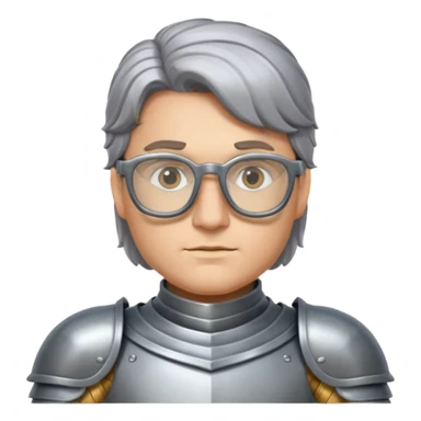 knight with glasses sticker