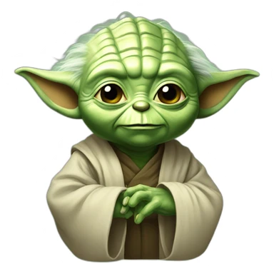 Yoda saying hi sticker