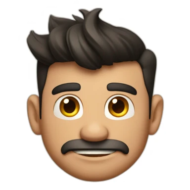 Hombre moreno con muchos tatuajes estilo Pixar  sticker