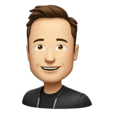 Elon Musk qui est pauvre sticker