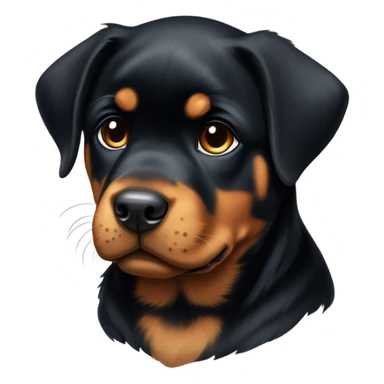 Rottweiler puppy sticker