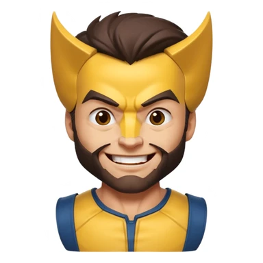 Wolverine is laughing  sticker