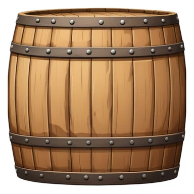 Wooden barrel sticker