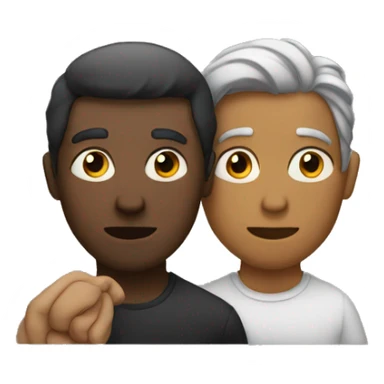 two people thinking the same thing sticker