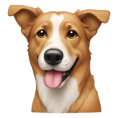 Chien qui mange des croquette  sticker