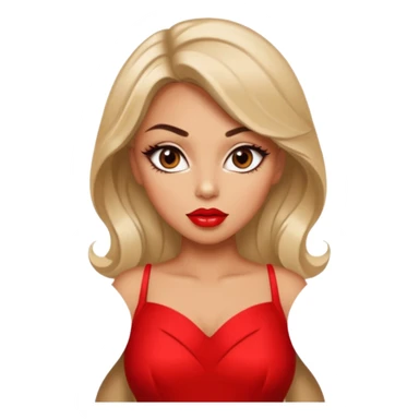 A woman wearing a glamour dress looks sexy and looks like a tart. Her eyes are charming  sticker