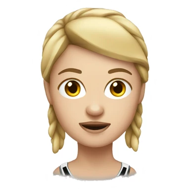 White female boxer  sticker