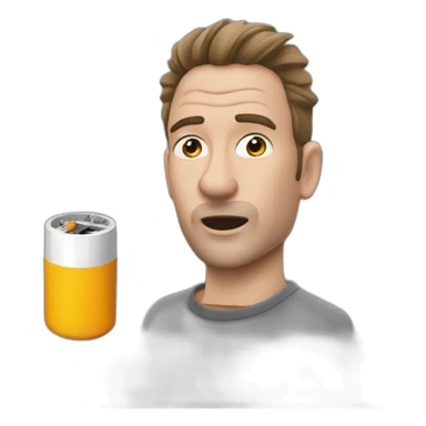 Yann WATRELOT qui fume une cigarette électronique  sticker