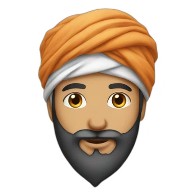 Arab turban and beard sticker