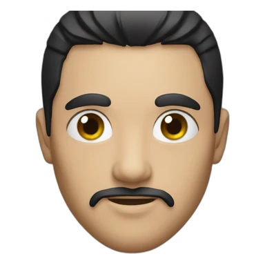 glass eyed black haired man wearing a viking hat sticker