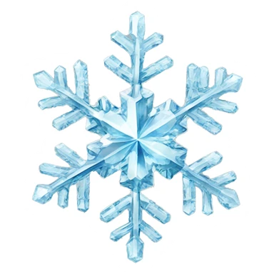  snowflake diamond realistic  sticker
