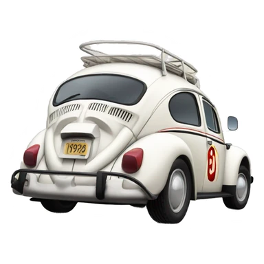 1973 Volkswagen Herbie the Love Bug themed Bug sticker
