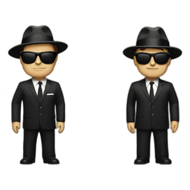 jake and elwood blues brothers sticker
