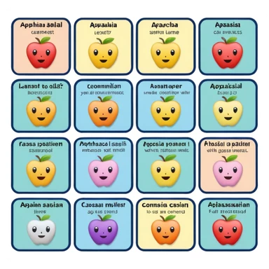 Aphasia patient cards sticker