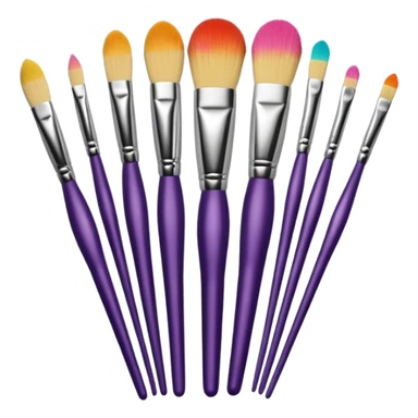 Makeup brushes sticker