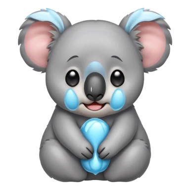 Cute koala crying  sticker