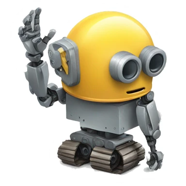 robot under construction sticker