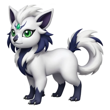 Delcatty-Absol-Sprigatito-fusion, full body sticker