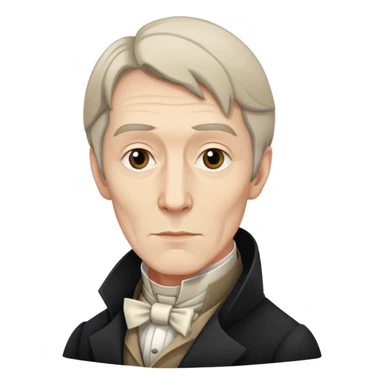 Robert Owen with neutral expression sticker