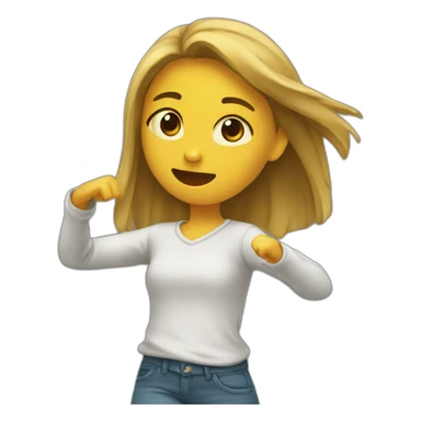Fille qui dab sticker